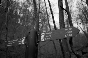 Signs in Mullerthal Trail