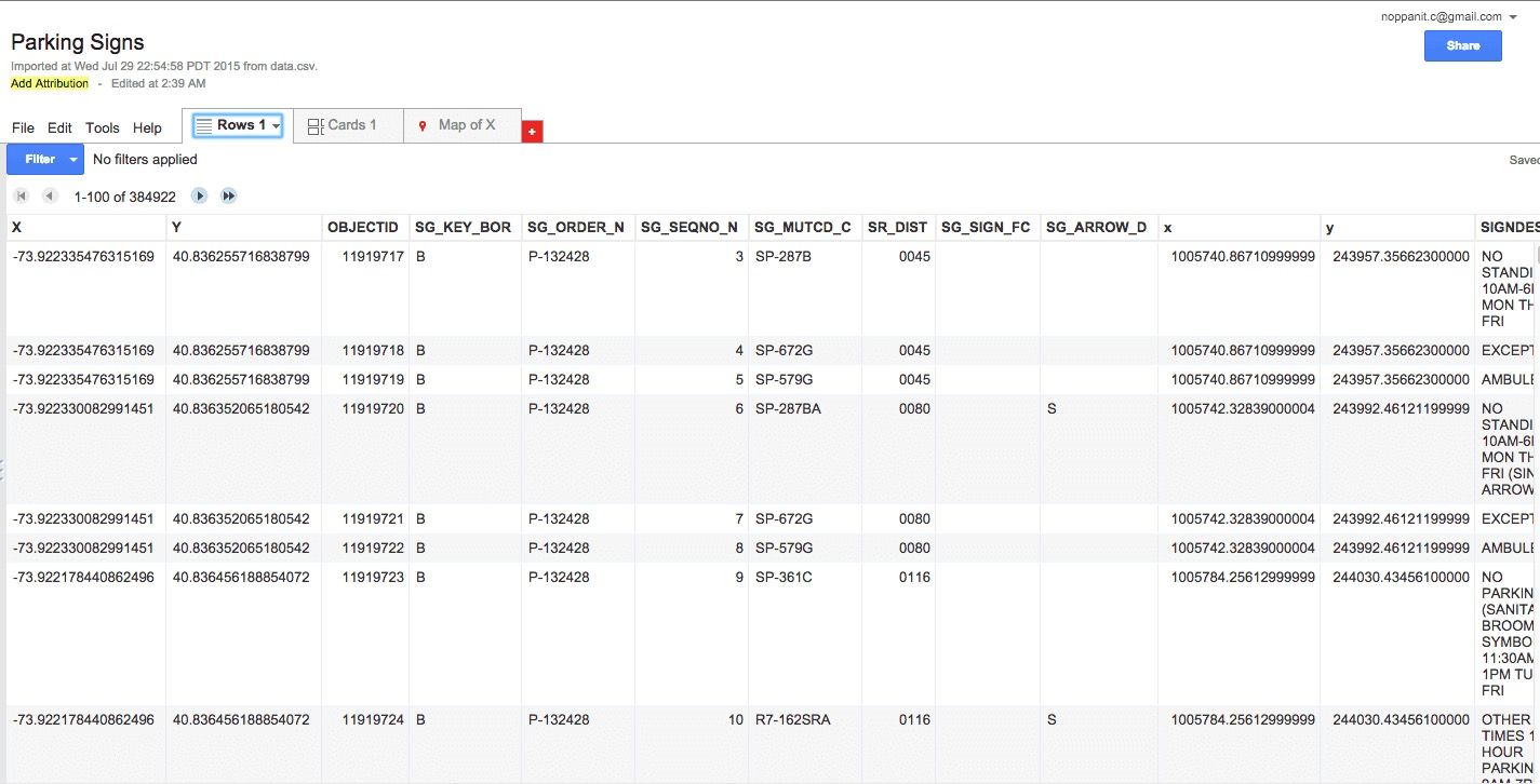 Google Fusion Table