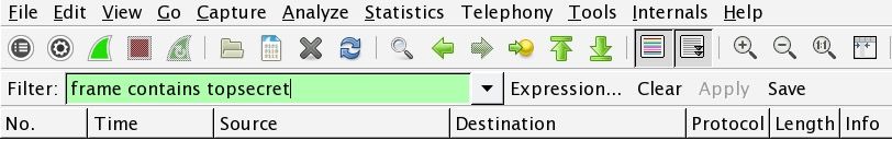 Wireshark filter